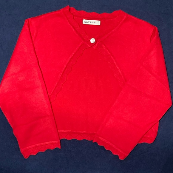 V-neck Cropped Cardigan - Picture 2 of 4